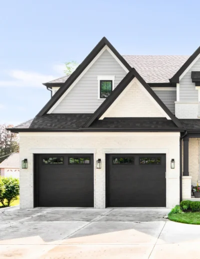 Concierge Garage Doors Black Flush Steel Windows