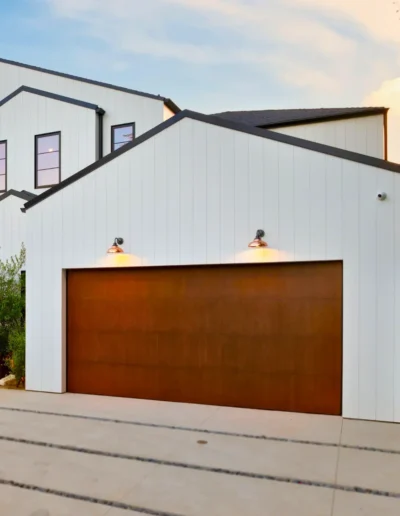 Concierge Garage Doors Flush Stained Wood Steel